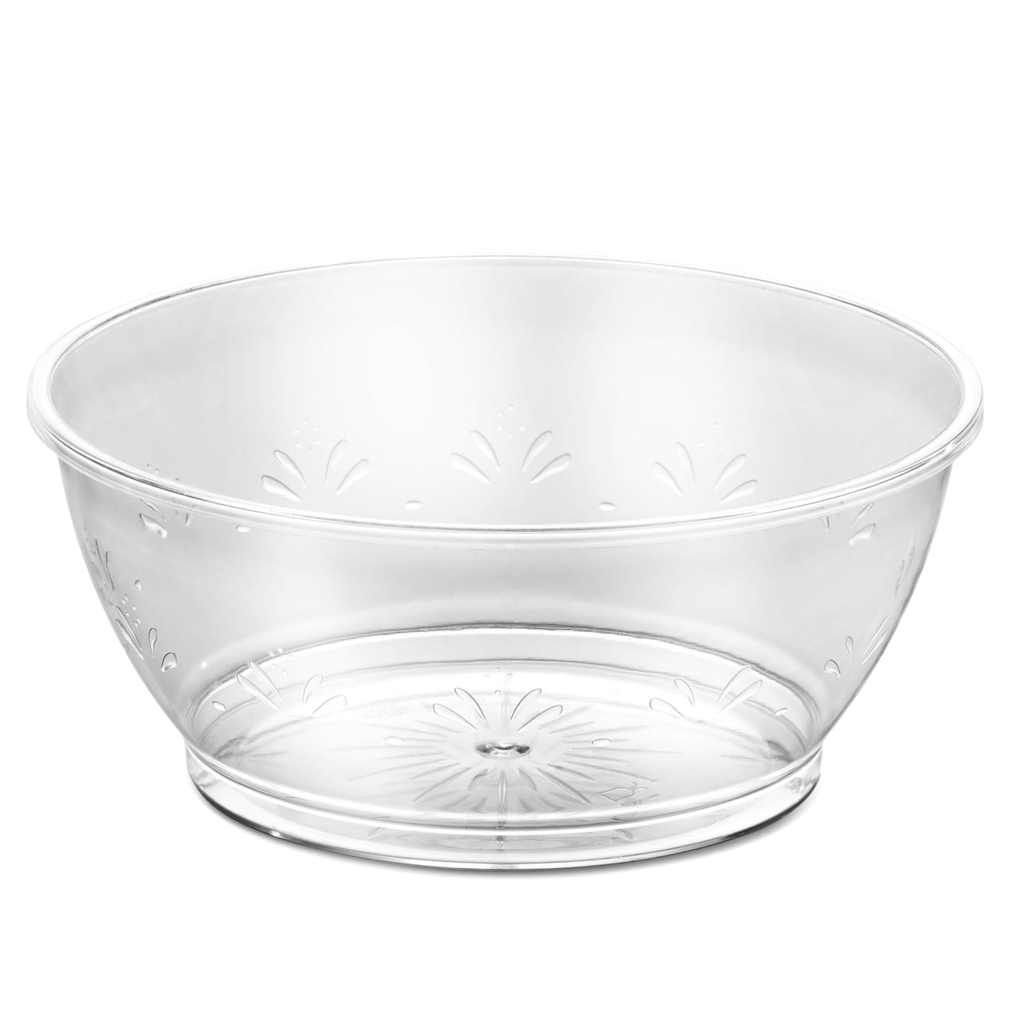 Clear Mini Plastic Bowls - (Bulk Case Pack of 1000) 6 Oz Disposable Premium Hard Plastic Dessert Bowls for Serving, Weddings, Catering, Parties, Ice Cream, Salsa, Home or Event Party Supplies