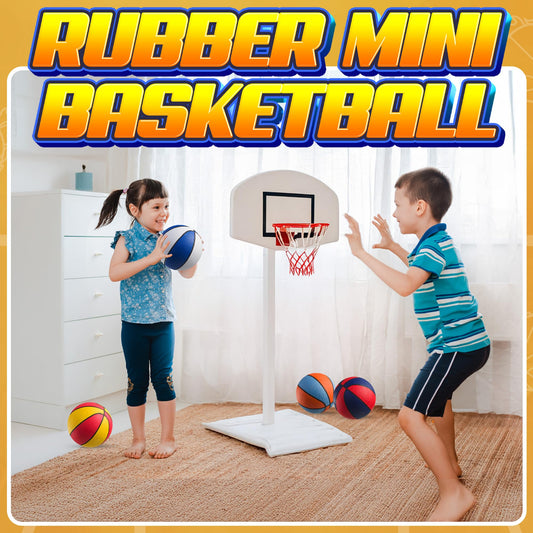 Rubber Mini Basketballs 7 Inch, Size 3 (Pack of 12) - Assorted Colors Indoor or Outdoor Basketball for Kids, Boys & Girls, for Small Hoops, Pool, Game Prizes, Arcade Games, and Party Favors with Pump