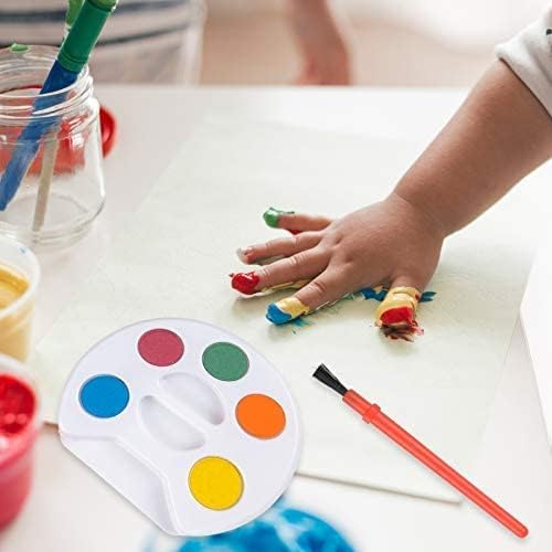 Mini Watercolor Kids Paint Set - (Bulk Pack of 120) - 5 Watercolor Paints, Palette Tray and Painting Brush, for Art Party Favors, Kids Prizes and Paint Party Supplies