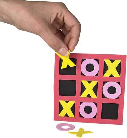 Tic Tac Toe (Bulk Pack of 120) 5"x5" Foam Tic-Tac-Toe Mini Board Game Toys for Kids, Birthday Party Favors, Goody Bag Stuffers, Classroom Prizes & Occupational Therapy