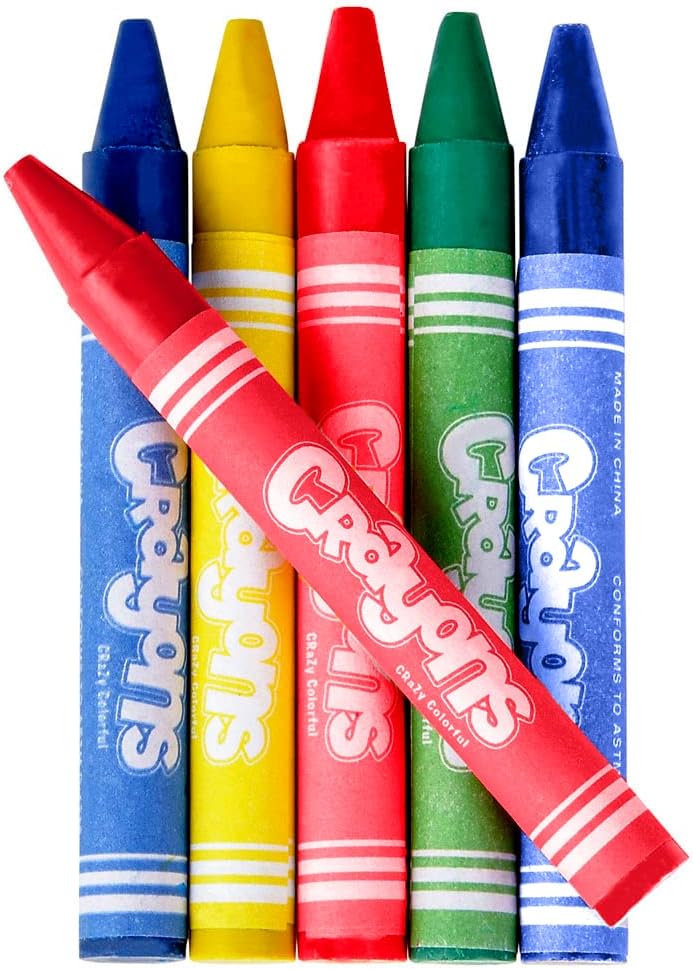 Bedwina Bulk Crayons - 576 Crayons - Case of 144 4-Packs, Premium Colors Bulk School Supplies for Kids and Toddlers Non-Toxic for Party Favors, Restaurants, Goody Bags, Stocking Stuffers