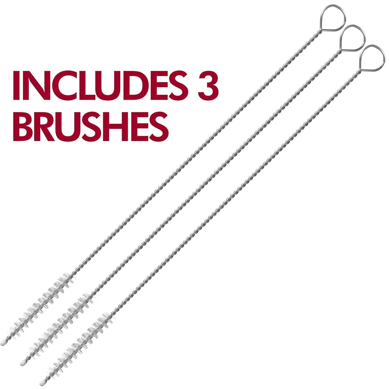 JoyServe Cereal Bowls with Straws for Kids (Set of 18-20-Ounce) BPA-Free Plastic Reusable Bowls with Built-In Straws for Children - Dishwasher and Microwave Safe, Includes 3 Cleaning Brushes
