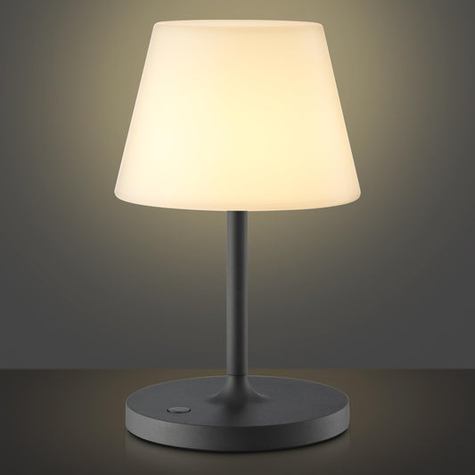 Cordless Lamp, 5000mAh Battery Operated Rechargeable Table Lamp with Power Bank, Touch Dimmable 3 Color Temperatures, IP44 Waterproof Shower Lamp for Kitchen, Bathroom, Indoor Or Outdoor Use 9.6in