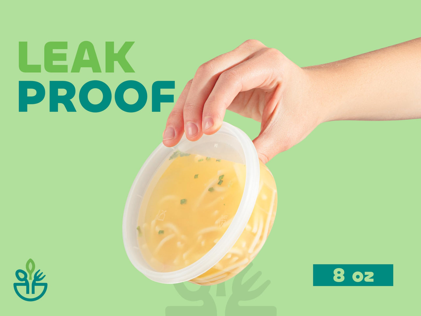 JoyServe Deli Food Containers with Lids - 8 oz 180 Sets- Ideal for Food, Snacks, Takeout, Meal Prep - 1 Cup Small Durable Clear Containers for Food - Stackable and Durable, Dishwasher & Microwave Safe