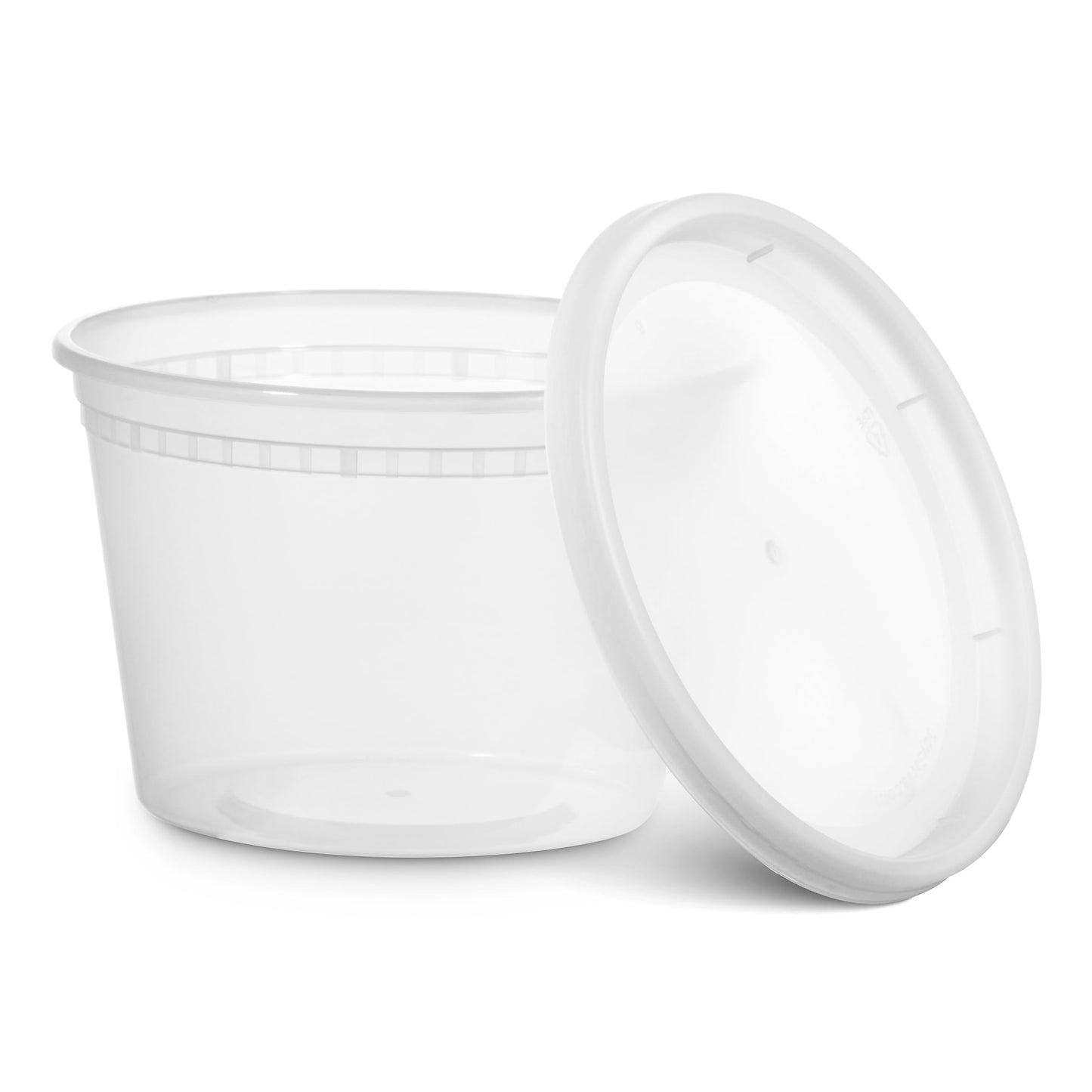 JoyServe Deli Food Containers with Lids - (144 Sets) Bulk Case of 72-32 Oz Quarts & 72-16 Oz Pints Airtight Food Storage Takeout Meal Prep Containers, BPA-Free, Dishwasher, Microwave Safe