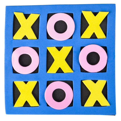 Tic Tac Toe Game (Pack of 24) 5"x5" Foam Tic-Tac-Toe Mini Board Game - Bulk Toys for Kids, Birthday Party Favors, Birthday Goody Bag Stuffers, Classroom Prizes & Occupational Therapy