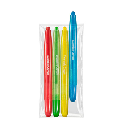 KiddieLoot Twistable Crayons Bulk 40 Pack (10 Sets of 4) - Non-Toxic, No-Sharpen Mess-Free Coloring Crayons for Kids, Party Favors, Restaurants, Classrooms, Birthday Goodie Bags & Travel Coloring Fun