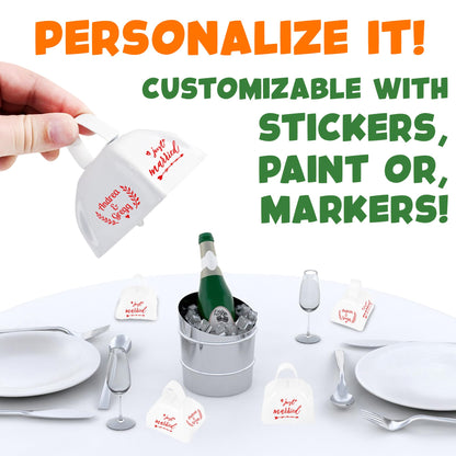Metal Cowbells - 12 Pack, 3 Inch White Cow Bells for Sporting Events, Cheering, Spirit, Loud Cow Bell Ideal Hand Percussion Cowbells Noise Makers for Sporting Events, Football Games, and Celebrations