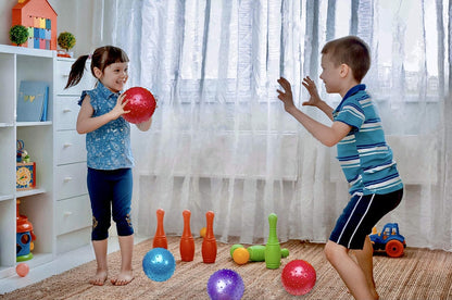 Bedwina Knobby Balls - (Pack of 30) Bulk 7 Inch Sensory Balls and Spiky Massage Stress Ball, with Pump, Fun Bouncy Ball Party Favors, Stocking Stuffers for Kids, Toddlers