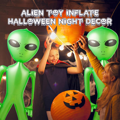 60 Inch (5 Feet) Giant Alien Inflatable - Pack of 20 - Jumbo Green Alien, for Game Prize, Alien Halloween Decorations Theme Party Favors Photo Prep & Decorations