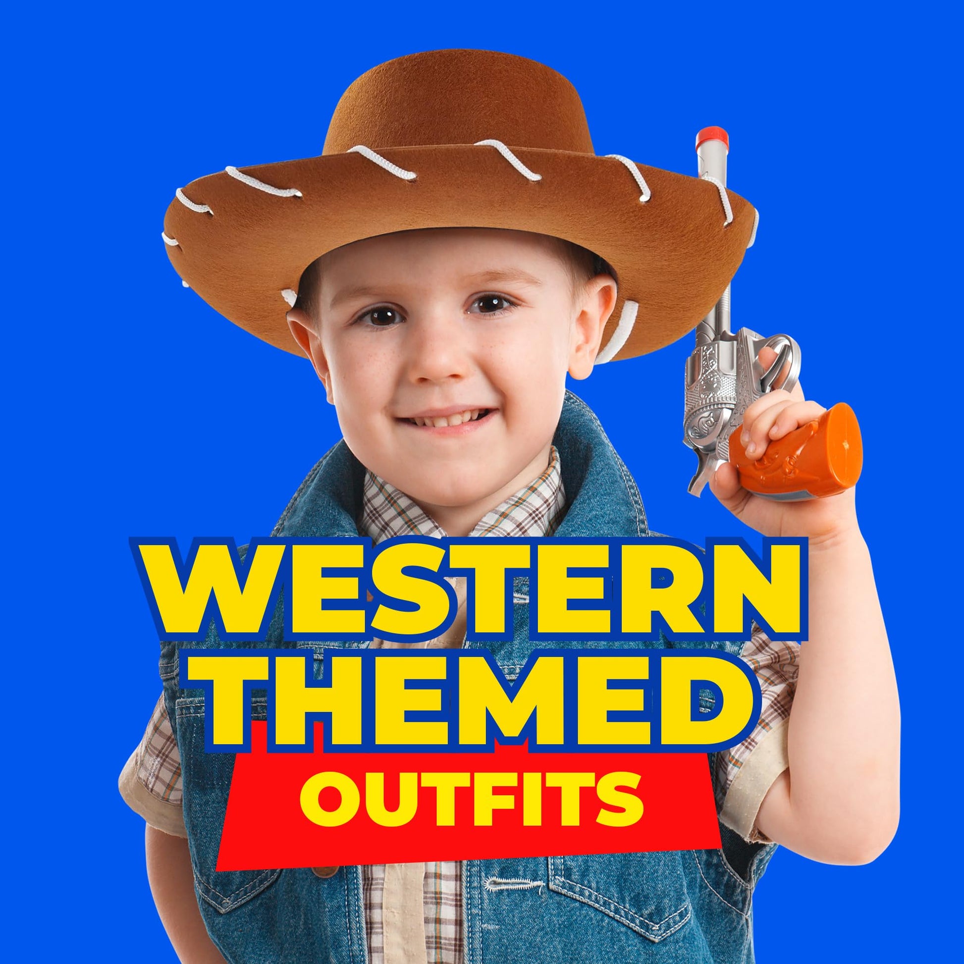 Brown Felt Kids Cowboy Hat - (pack Of 2) Western-themed Children's Cosplay Costume Accessory Prop For Party Favor Supplies, Toddler Cowboy Hat For Playing Dress-up Costume For Young Boys And Girls