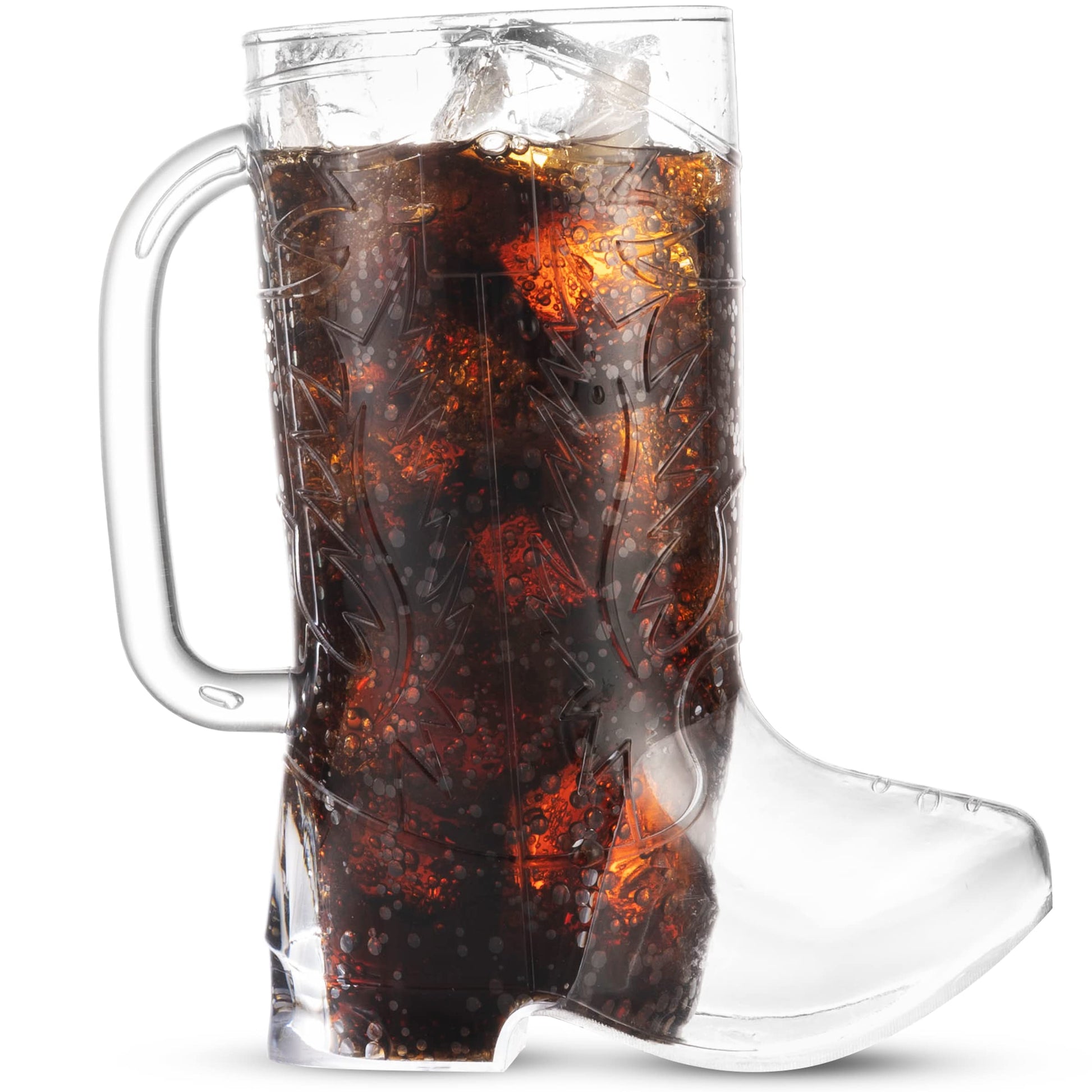 JoyServe Cowboy Boot Cups - (Bulk Pack of 72) 17oz Drink Mugs, Reusable BPA-Free Plastic Mug, for Western Themed Rodeo Birthday Party Decorations and Supplies