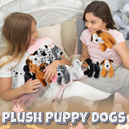 Bedwina Plush Puppy Dogs - (Pack of 36) 6 Inches Tall Stuffed Animals Bulk Assorted Puppies and Cute Stuffed Plushed Dog Puppies Assortment, Stocking Stuffers