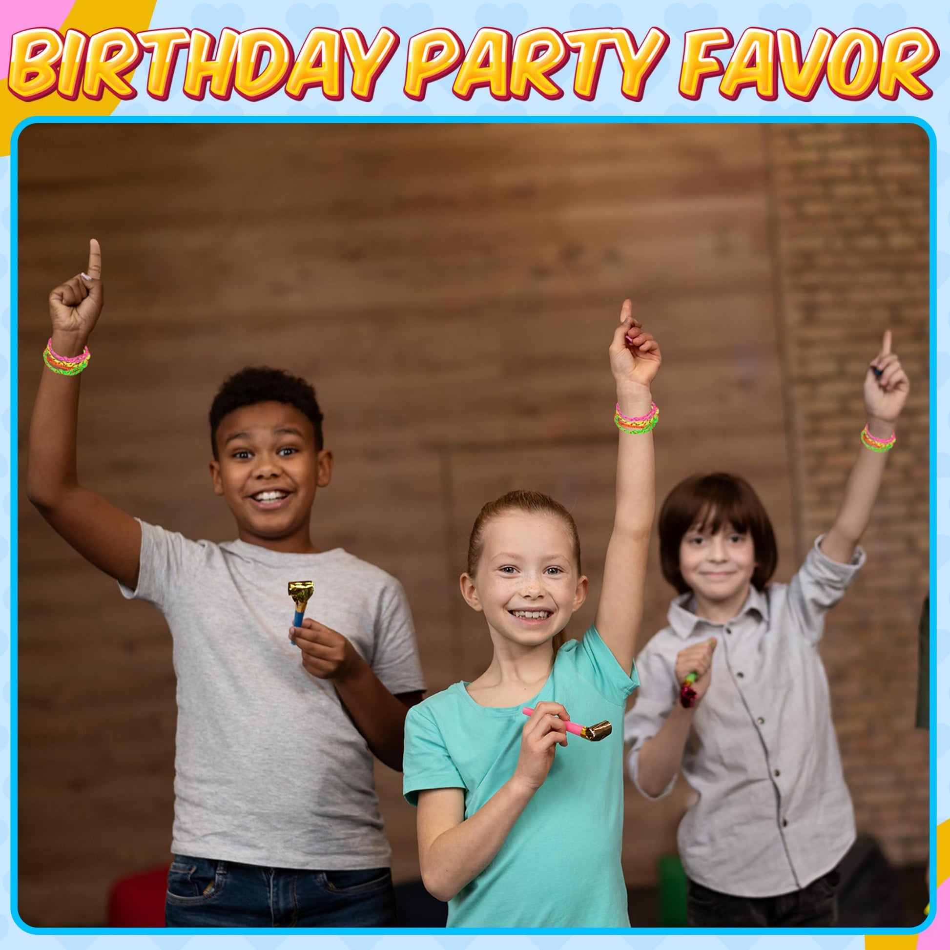 Bedwina Friendship Bracelets for Kids - (Pack of 144) Neon Adjustable Woven Rope Friendship Bracelets Bulk for Girls and Boys - Classroom Prizes for Kids Birthday Party Favors & Goodie Bag Stuffers