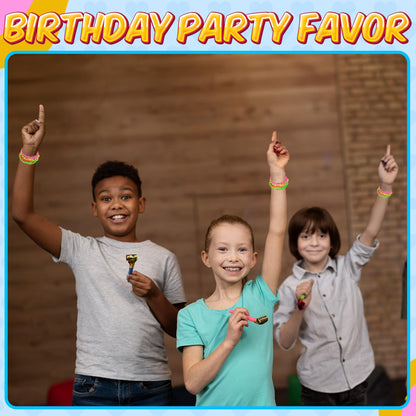 Bedwina Friendship Bracelets for Kids - (Pack of 144) Neon Adjustable Woven Rope Friendship Bracelets Bulk for Girls and Boys - Classroom Prizes for Kids Birthday Party Favors & Goodie Bag Stuffers