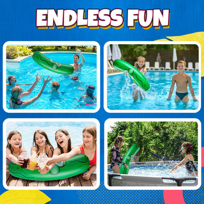Giant Inflatable Pickle - (Pack of 24) 36-Inch-Tall Funny Pickle Gifts, Durable and Fun Pickle Party Favors, Food Decor, Novelty Gag Prank, Joke Birthday Gifts or Beach and Pool Float Inflatable Toys