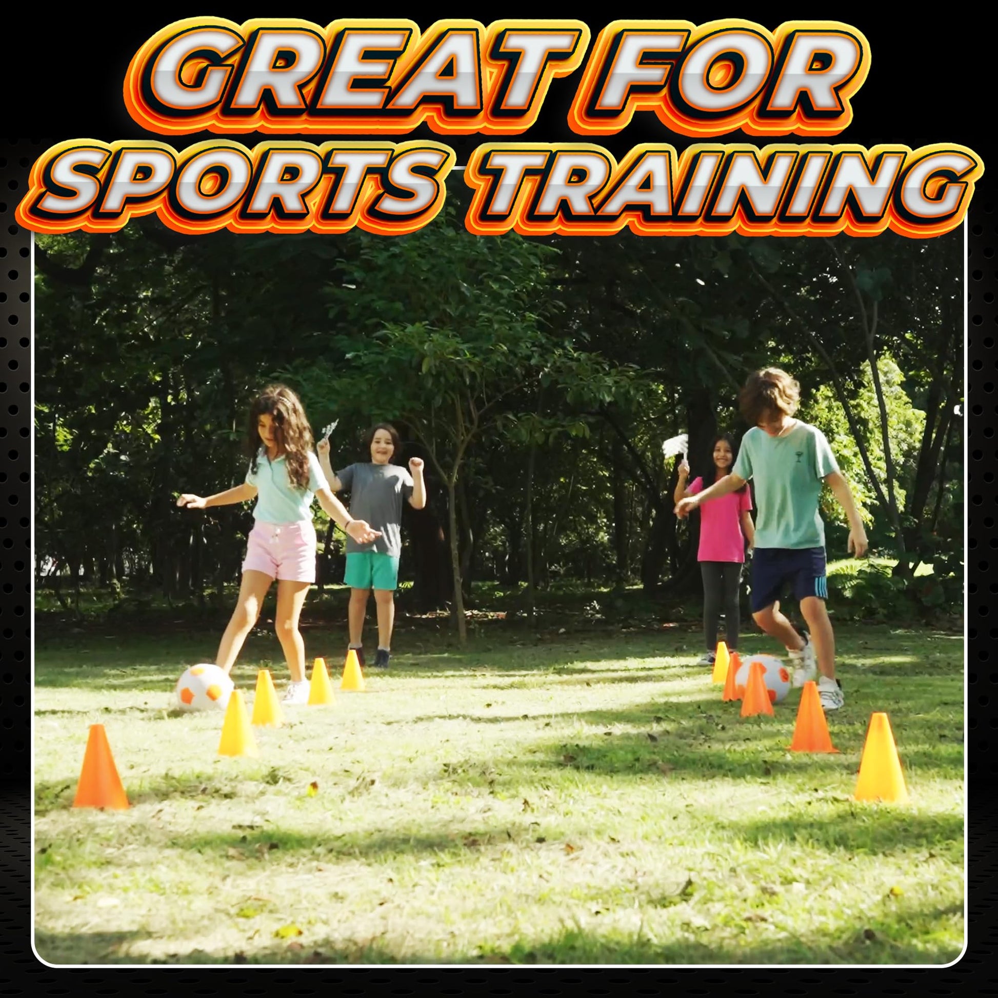 Bedwina Race Car Birthday Party Decorations - (36 Pcs) 12 - 8-Inch Orange Mini Cones for Kids & 24 Black & White Checkered Flags on Sticks - Race Car Themed Birthday Party Decor & Centerpiece Supplies