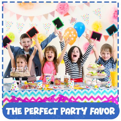 Mini Chalkboard for Kids - (Pack of 48) Goodie Bags Stuffers for Kids Mini Chalkboard Each with 2 Chalk Sticks, and 1 Eraser for Boys and Girls Birthday Party Favors