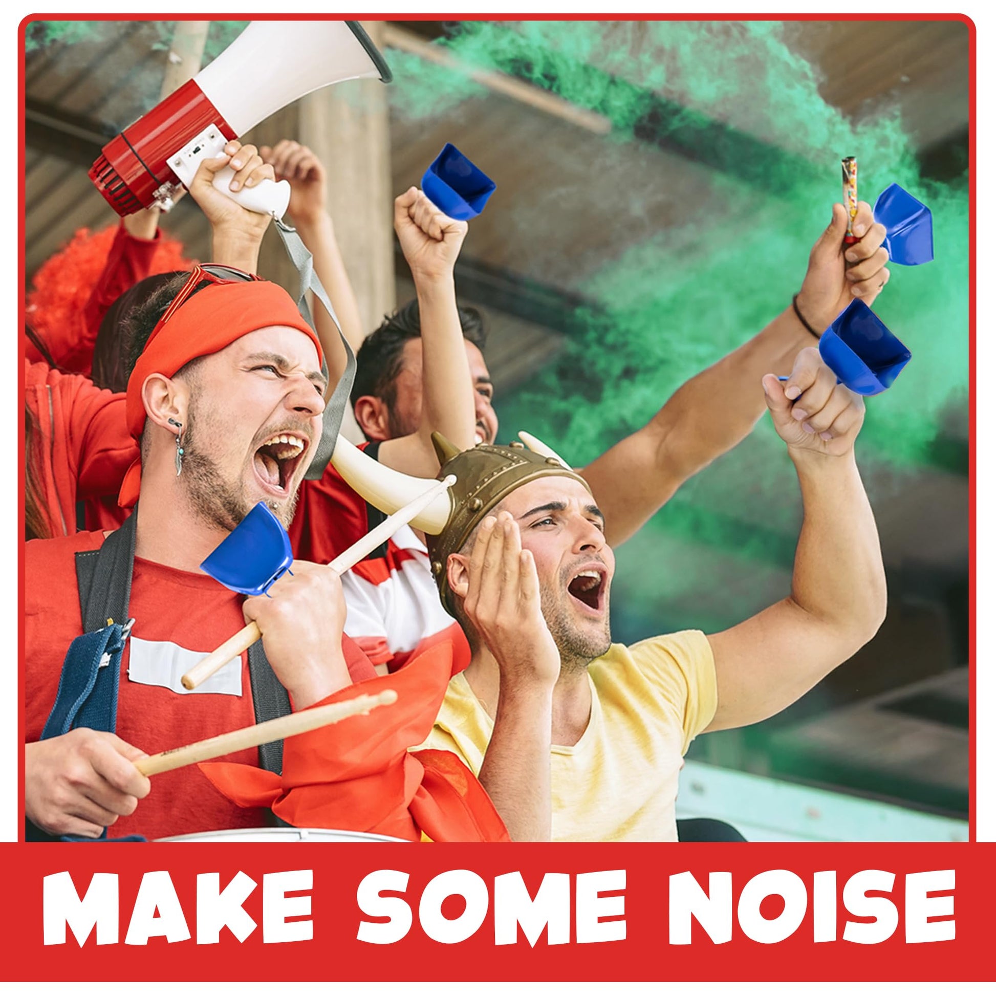 Metal Cowbells - 12 Pack, 3 Inch Blue Cow Bells for Sporting Events, Cheering, Spirit, Loud Cow Bell Ideal Hand Percussion Cowbells Noise Makers for Sporting Events, Football Games, and Celebrations