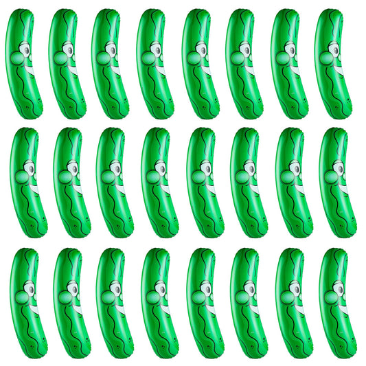 Giant Inflatable Pickle - (Pack of 24) 36-Inch-Tall Funny Pickle Gifts, Durable and Fun Pickle Party Favors, Food Decor, Novelty Gag Prank, Joke Birthday Gifts or Beach and Pool Float Inflatable Toys