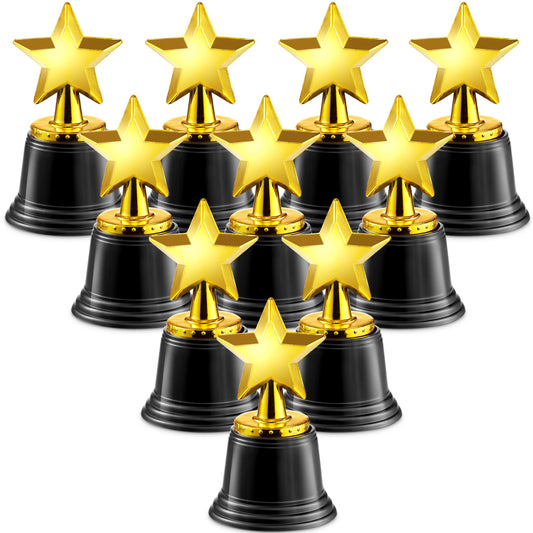 Bedwina Star Trophy Award - Pack of 36 Bulk - 4.5 Inch Gold Award Trophies For Kids Awards, Choice Prizes For Adults, Winner Competitions, Sports Events, Party Decorations, Teachers And Party Favors