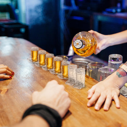 Cowboy Boot Shot Glasses - (Bulk Pack of 72) Mini Reusable and Disposable Clear Plastic Shot Glass Cups for Themed Birthday Parties Decorations and Cowboy Bachelorette Party Favors, Holds 1oz