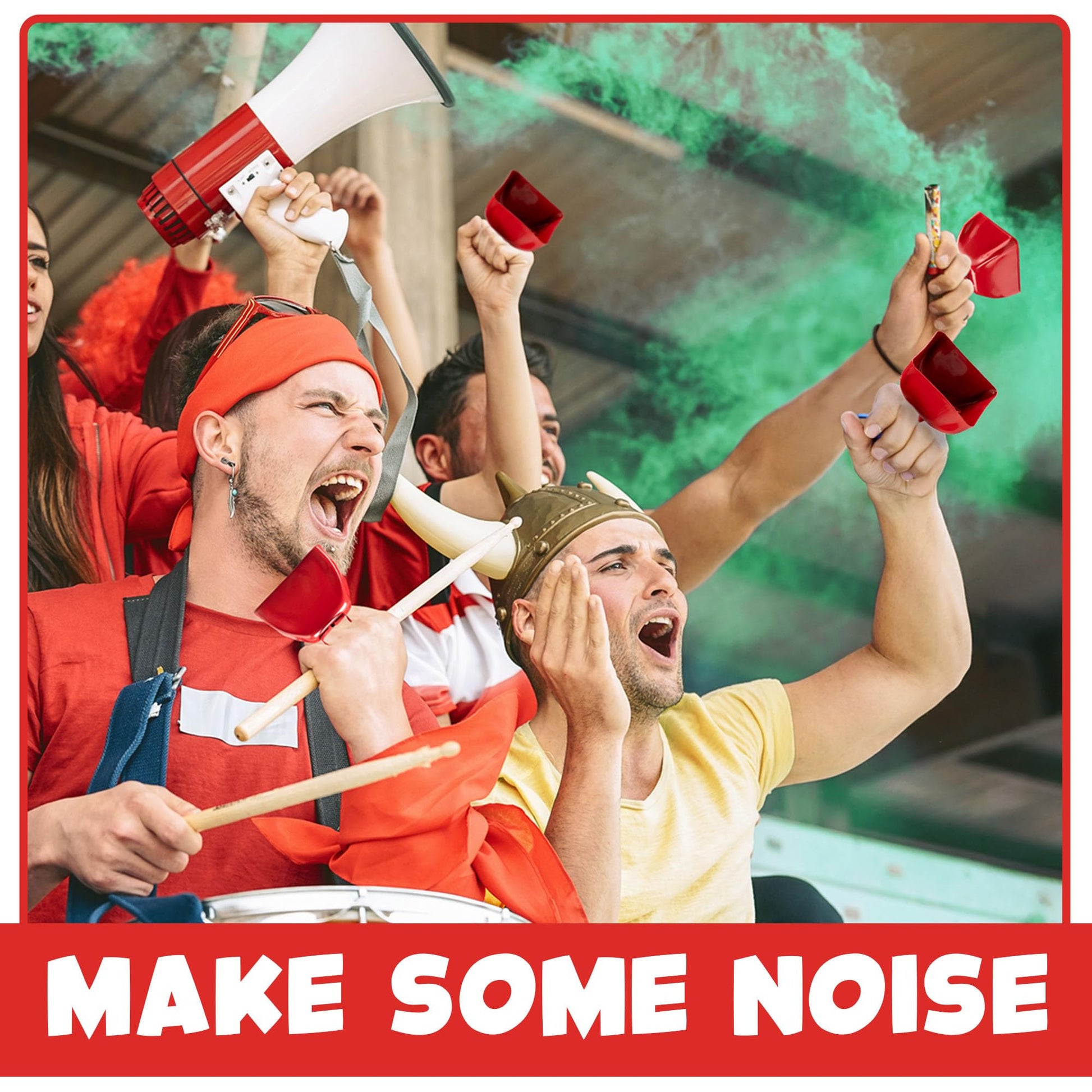 Metal Cowbell - 12 Pack, 3 Inch Red Cow Bells for Sporting Events, Cheering, Spirit, Loud Cow Bell Ideal Hand Percussion Cowbells Noise Makers for Sporting Events, Football Games, and Celebrations