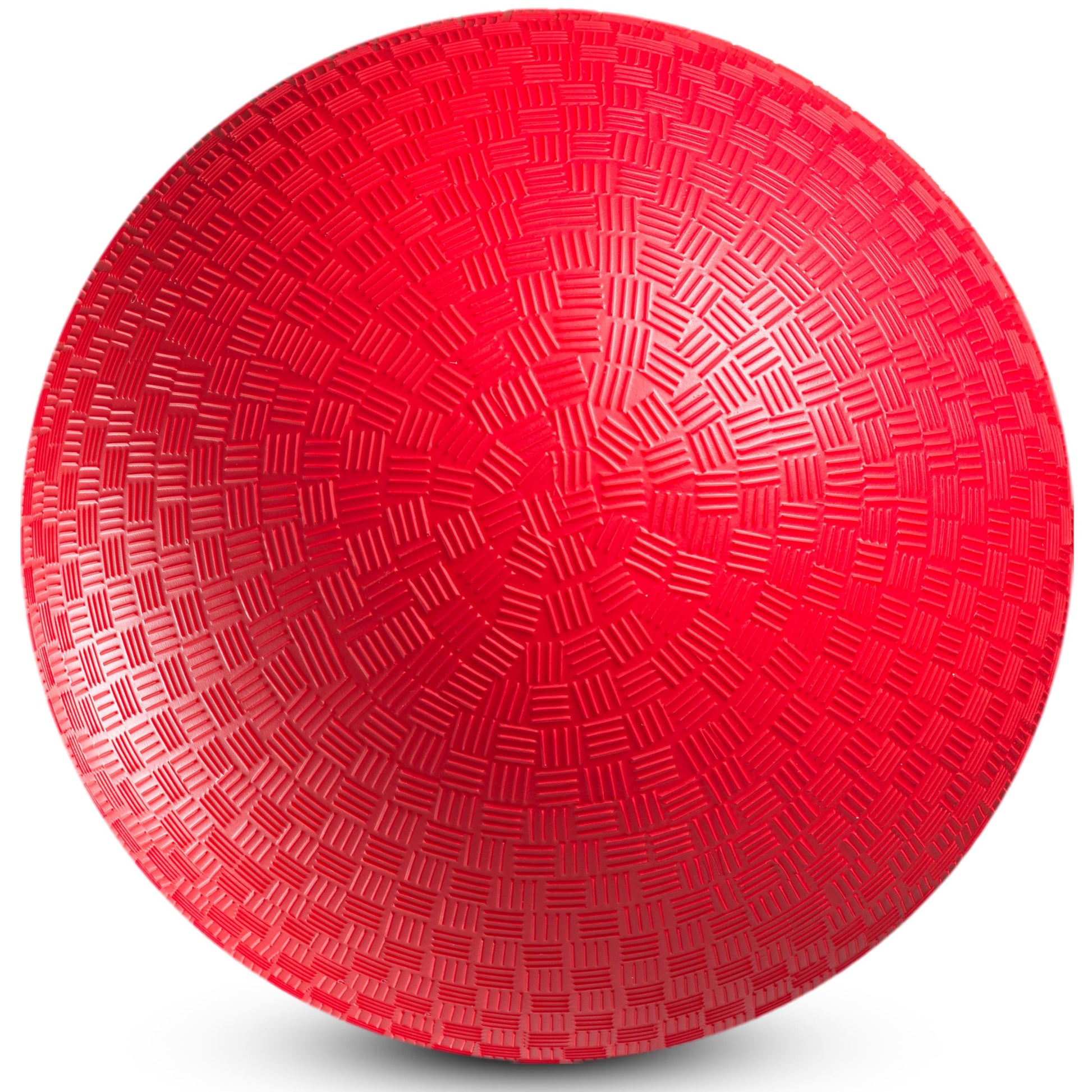 PlayBolt Dodgeball Playground Ball - 8.5 Inch (1-Pack) Red Rubber Bouncy Inflatable Balls, w/Air Pump, for Kids & Adults, Indoor & Outdoor Games, Kickballs, Four Square, Handball and More